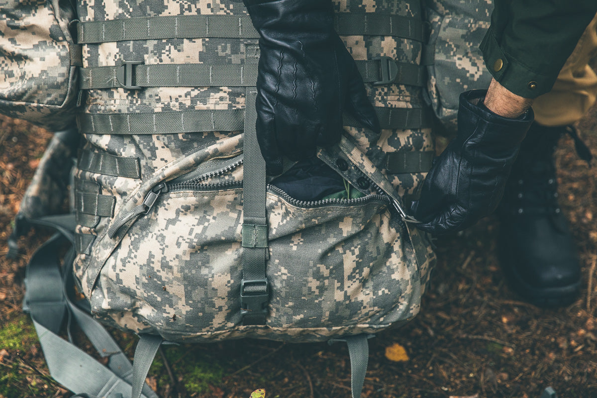 US MOLLE II rinkka rangalla ja sivutaskuilla, UCP, ylijäämä