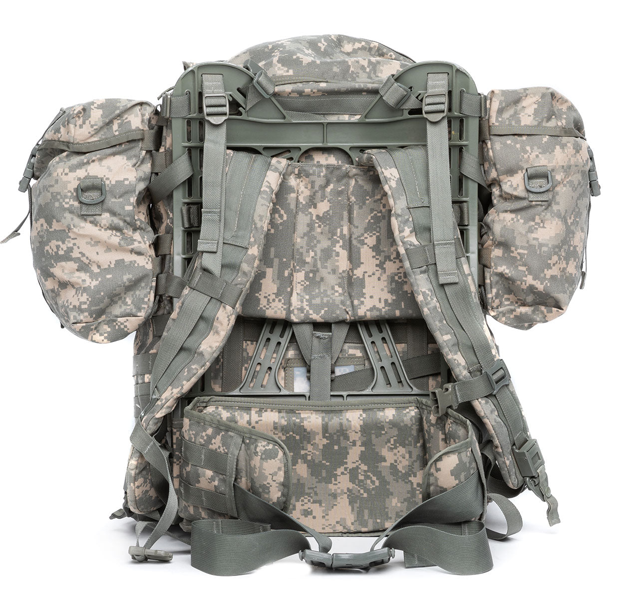 US MOLLE II rinkka rangalla ja sivutaskuilla, UCP, ylijäämä