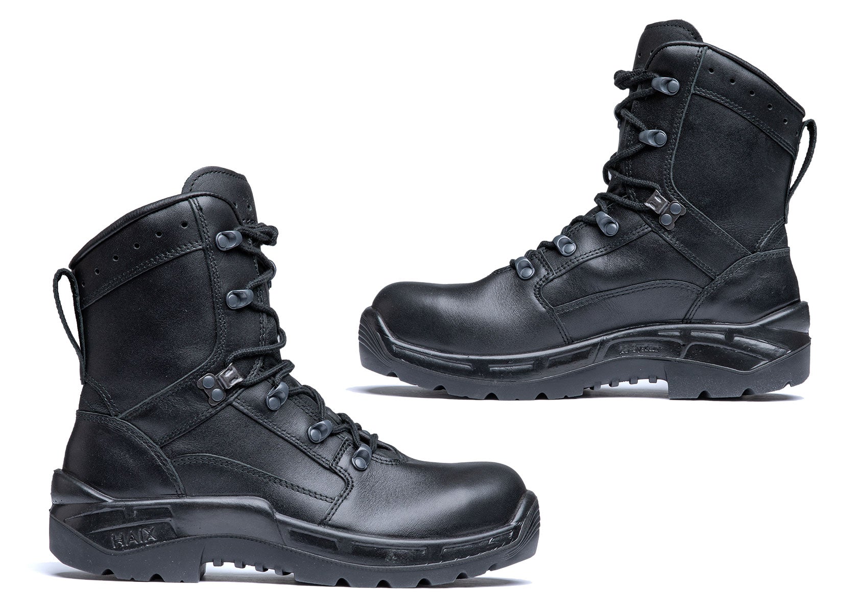Belgian Haix HHOO S3 Combat Boots with Toe Cap, Full Leather, Surplus