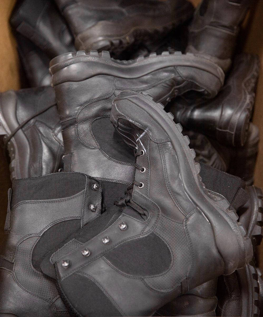 Austrian Combat Boots, Leather & Cordura, Surplus