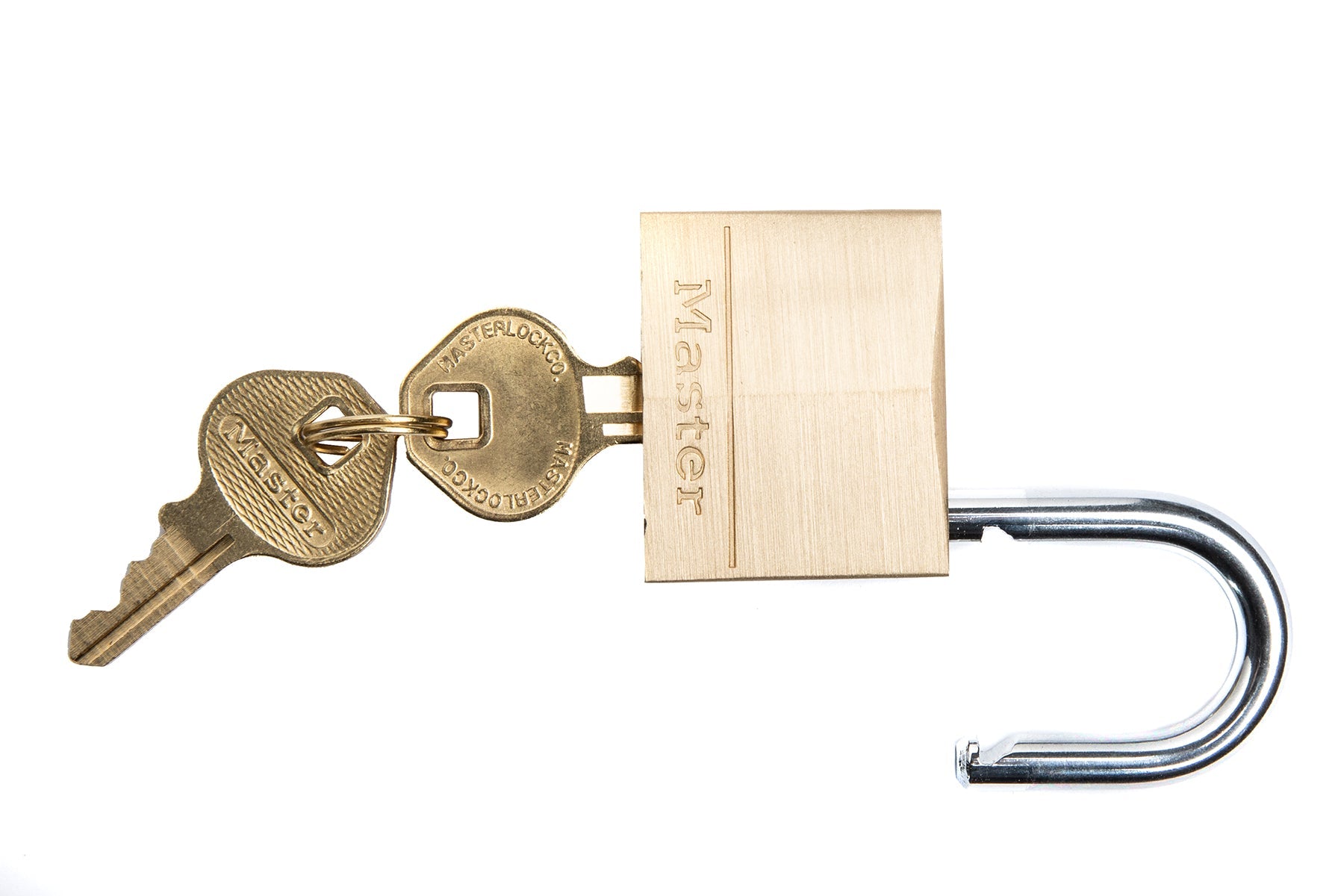 MasterLock 140T Schloss, Messing, 2er-Pack, gleichschließend