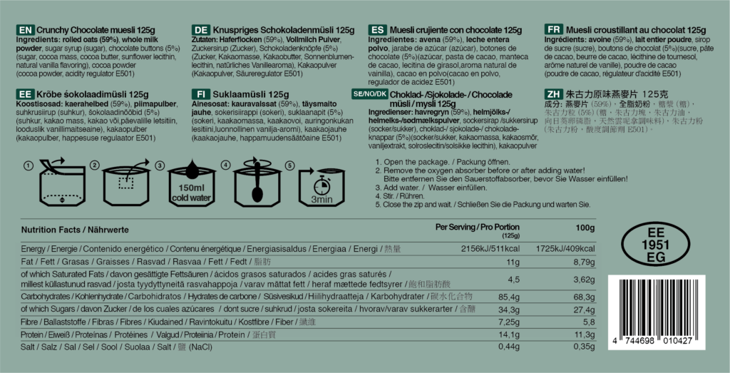 Tactical Foodpack Frühstück