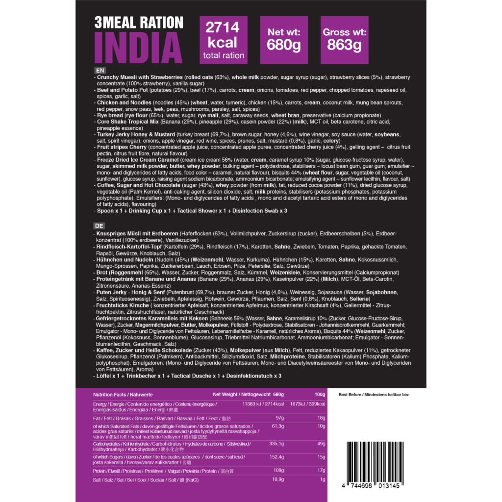 Tactical Foodpack 3-Meal Ration