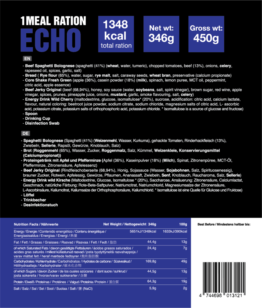 Tactical Foodpack 1-Meal Ration