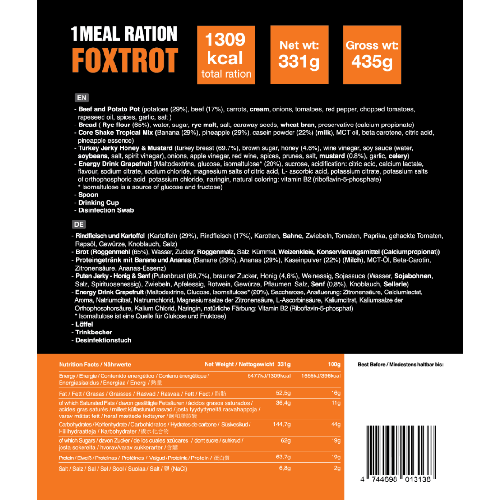 Tactical Foodpack 1-Meal Ration