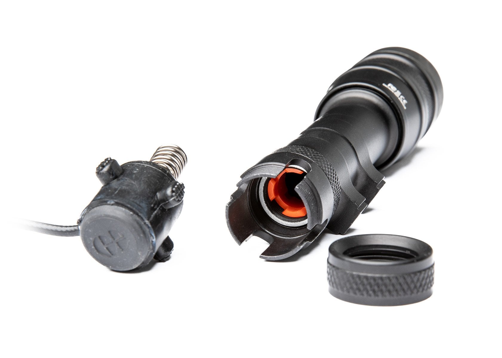 The Battery Jack rotates to adjust the fit to various battery lengths. (Full-size REIN pictured.)