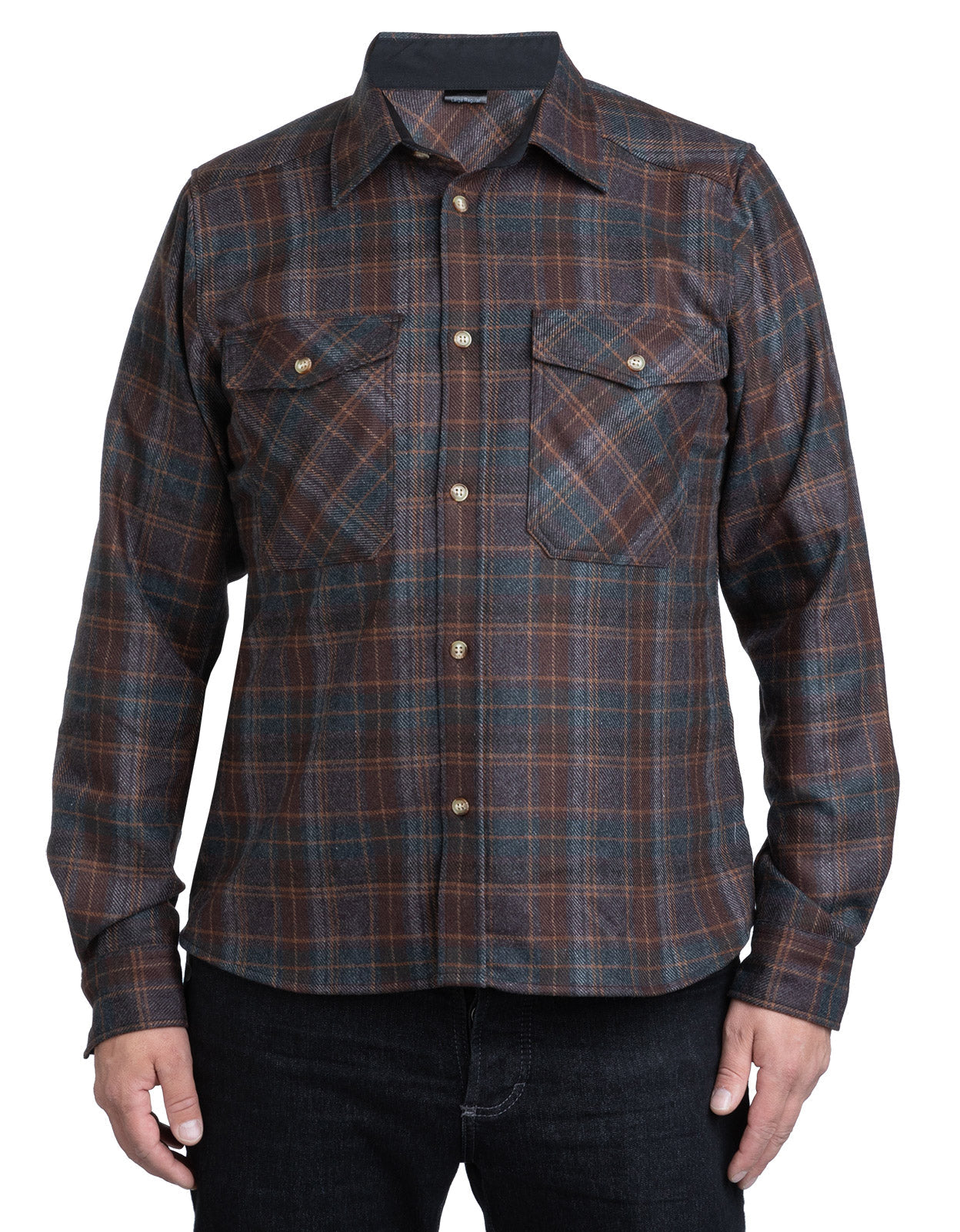 Särmä Wool Flannel Shirt Plum X-Small Regular (170-180 76-84 cm)
