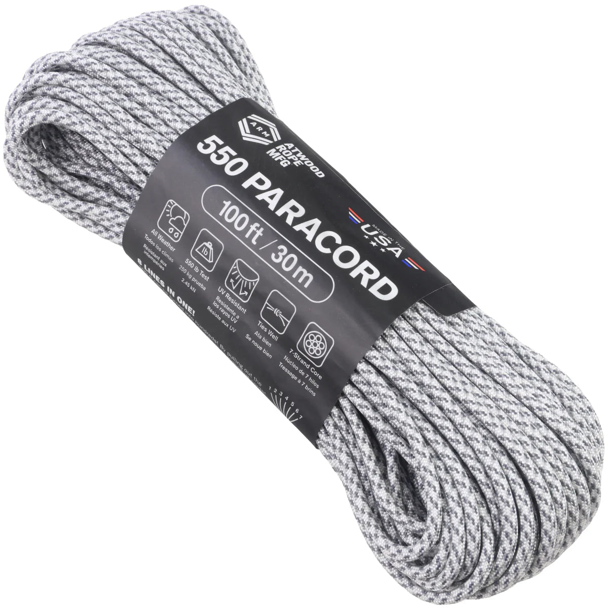 Atwood Rope 550 Paracord, 30 m / 100 ft