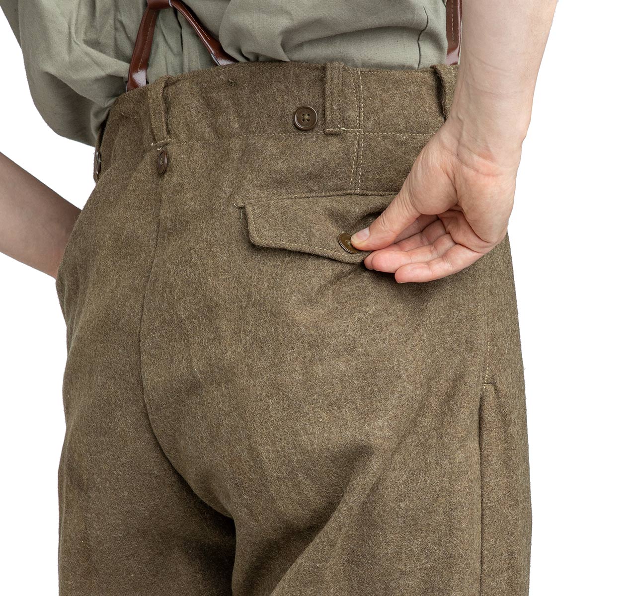 Greek Wool Field Pants, Surplus