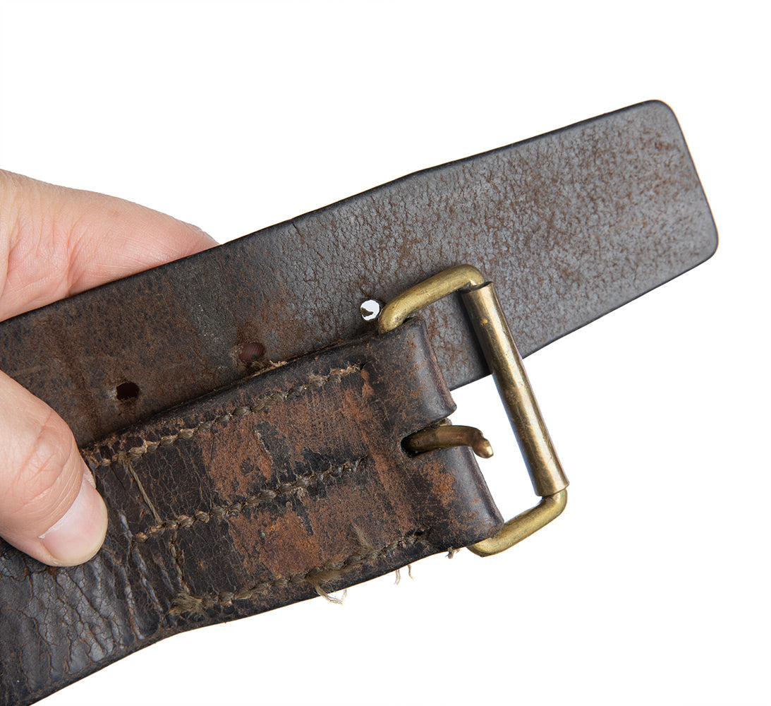 Swedish Trouser Belt, Leather, Surplus