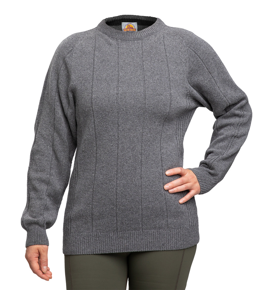 Arctic Circle Wool Sweater w. Rib Sides, Model 4908