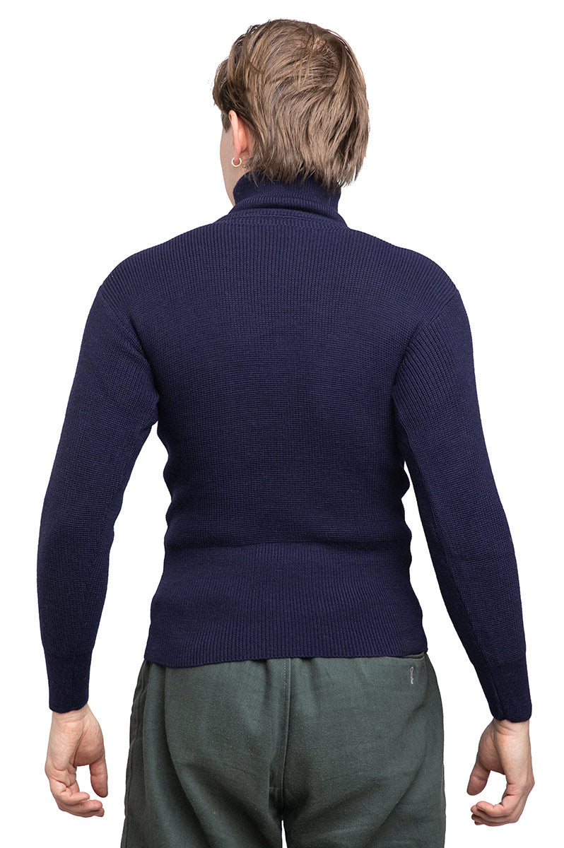 Italian Navy Turtleneck Sweater, Surplus
