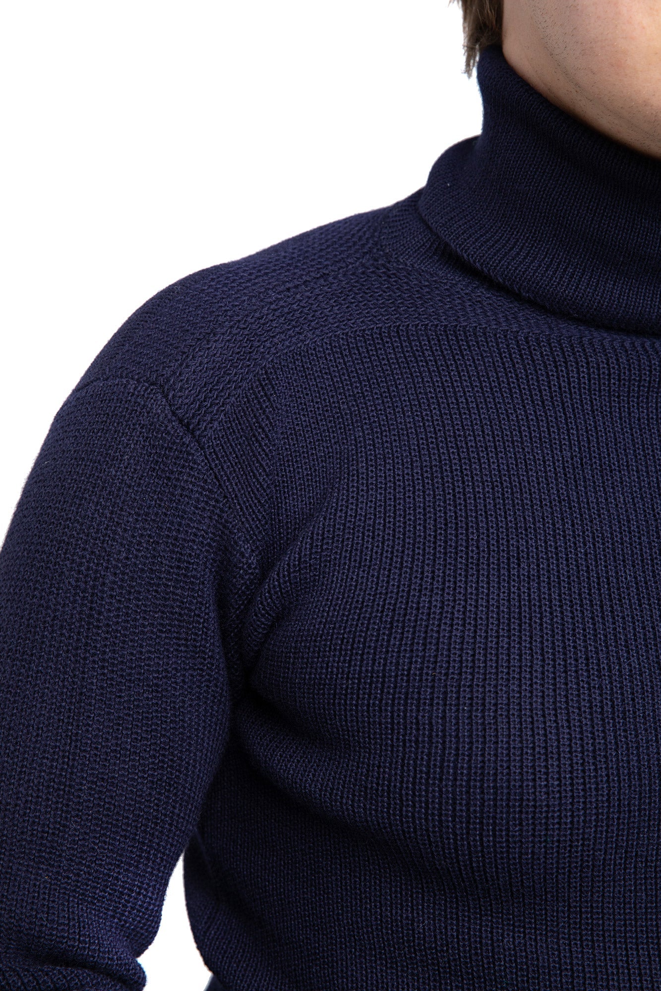 Italian Navy Turtleneck Sweater, Surplus