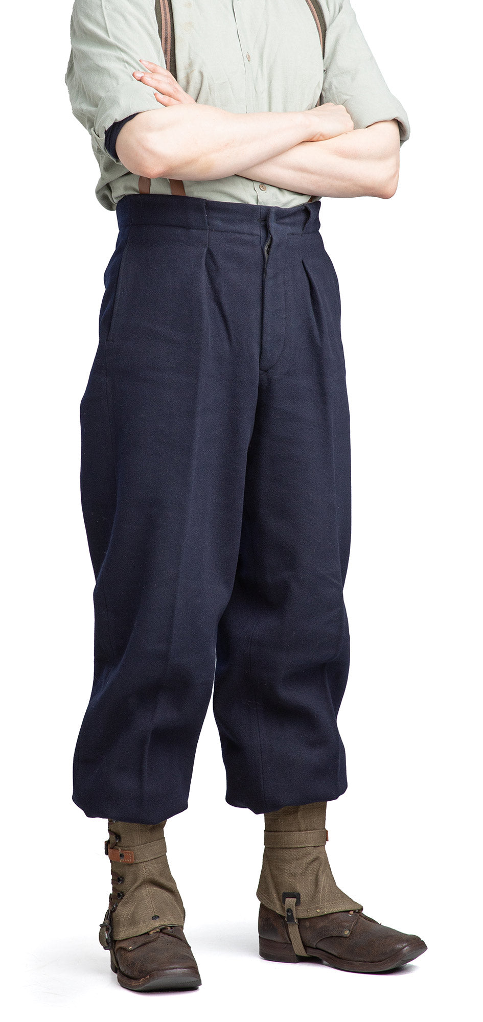 Swedish Wool Pants, Navy Blue, Surplus
