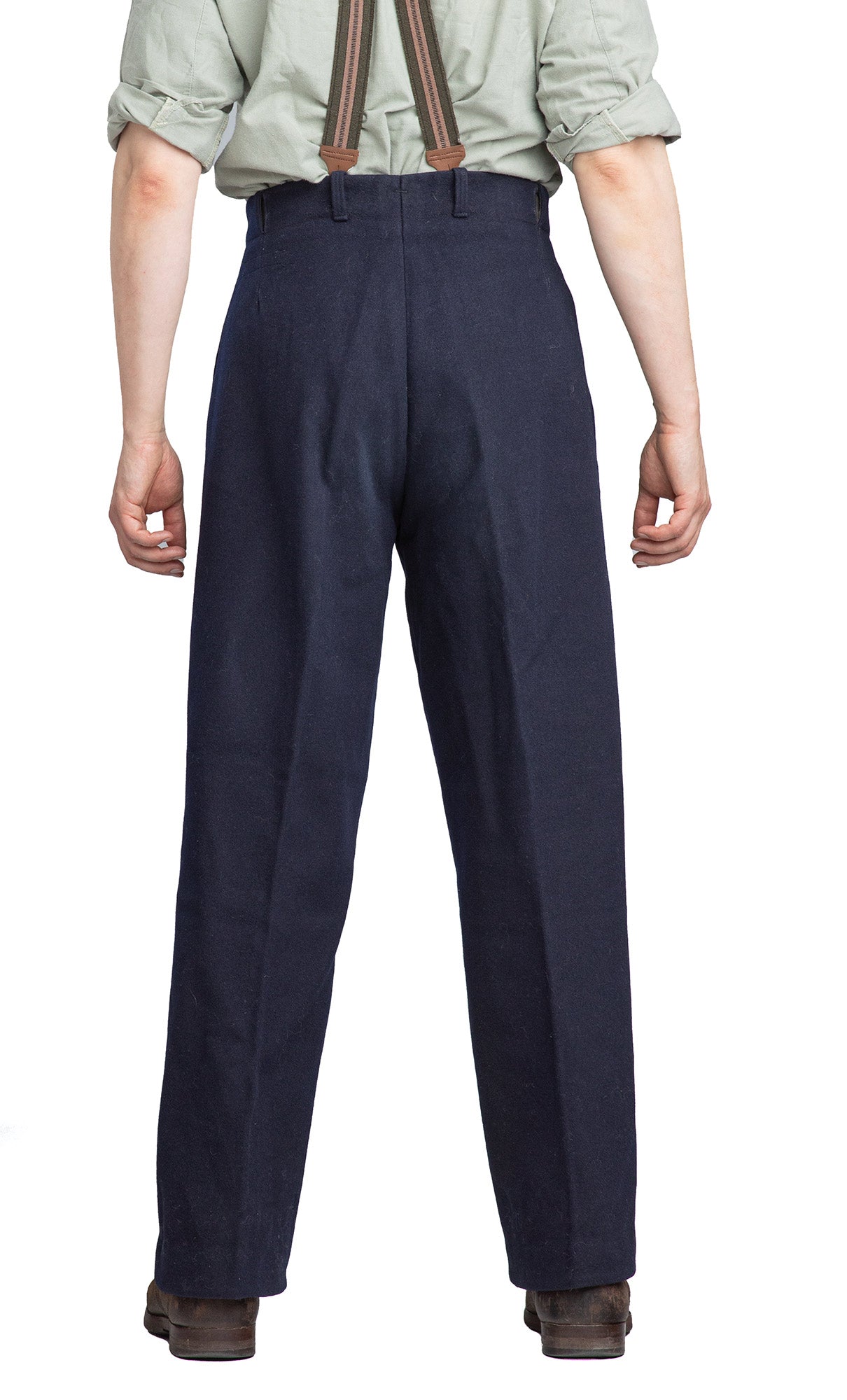 Swedish Wool Pants, Navy Blue, Surplus