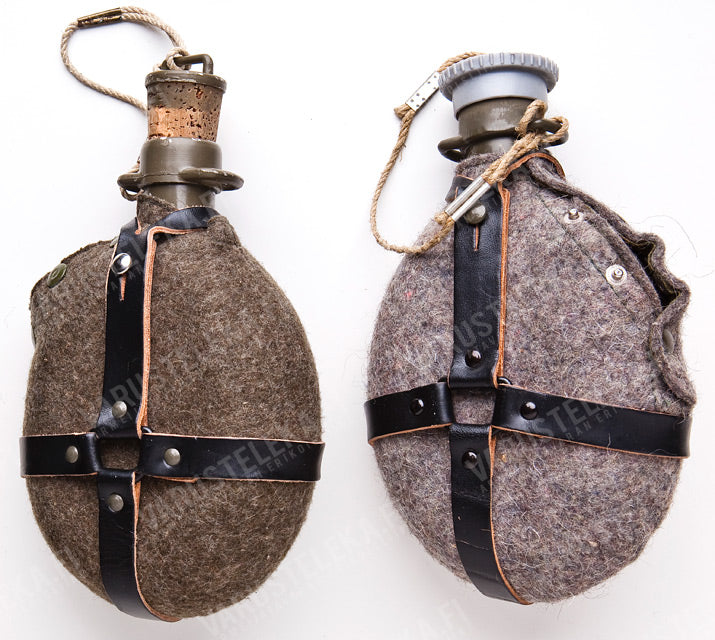 Czechoslovakian canteen with cover and straps, surplus
