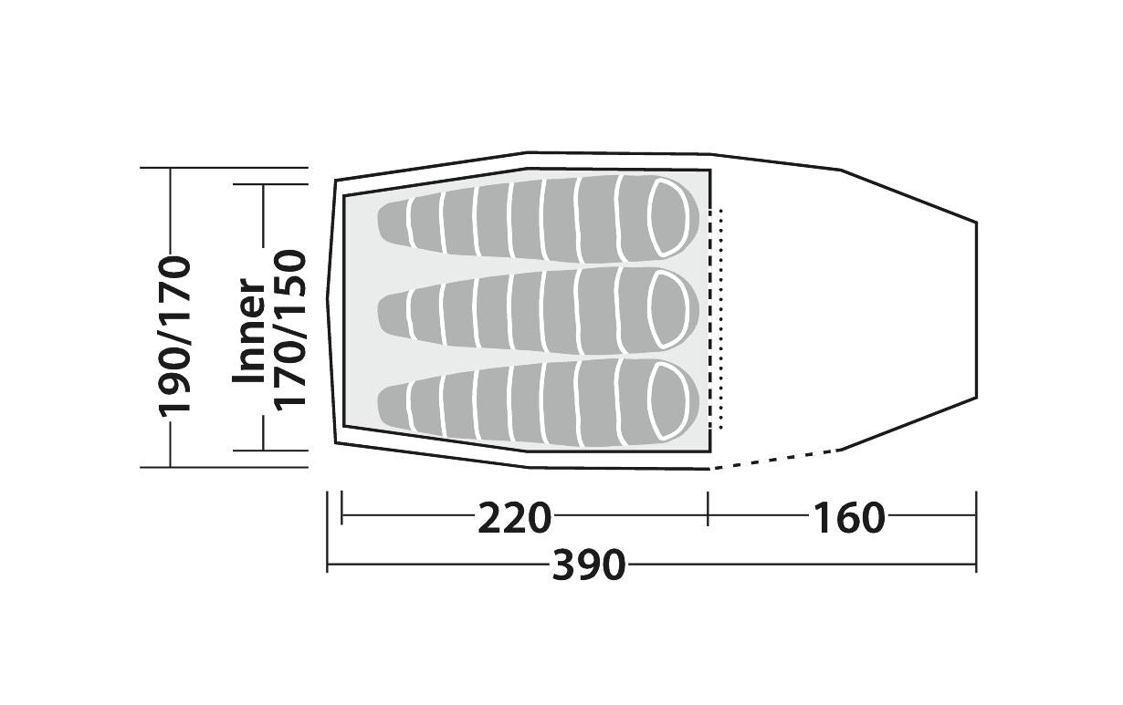 Robens Pioneer 3EX Tunnel Tent