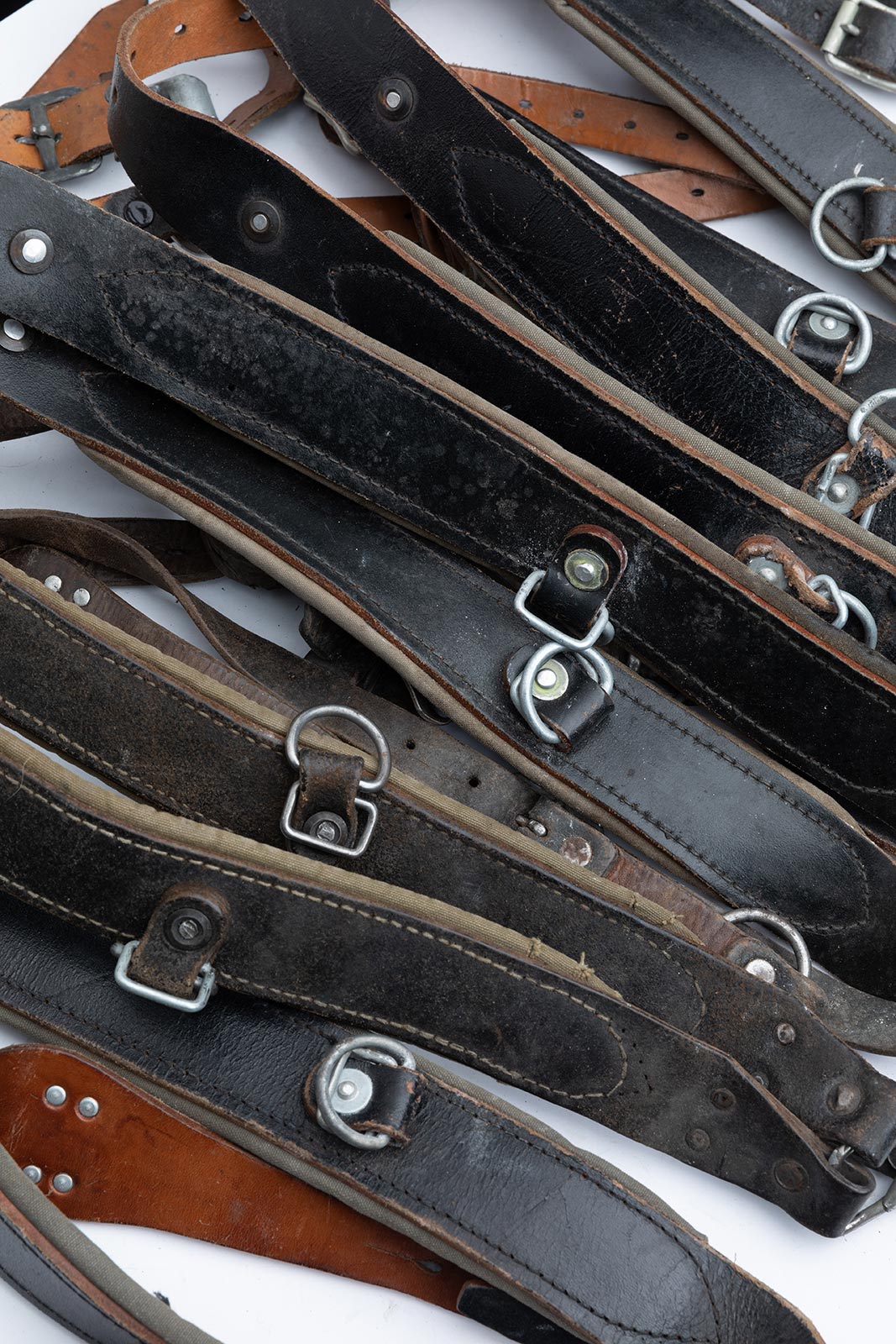 Austrian Y-Suspenders, Leather, Surplus