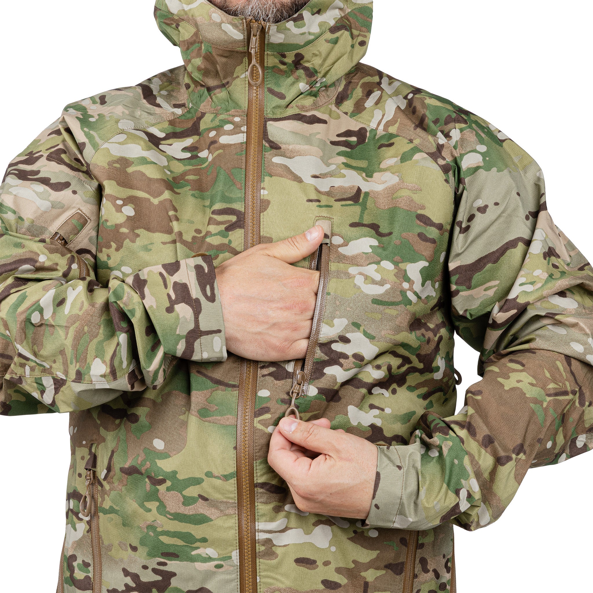 BEYOND A6 Gore-Tex Rain Jacket, MultiCam, Surplus