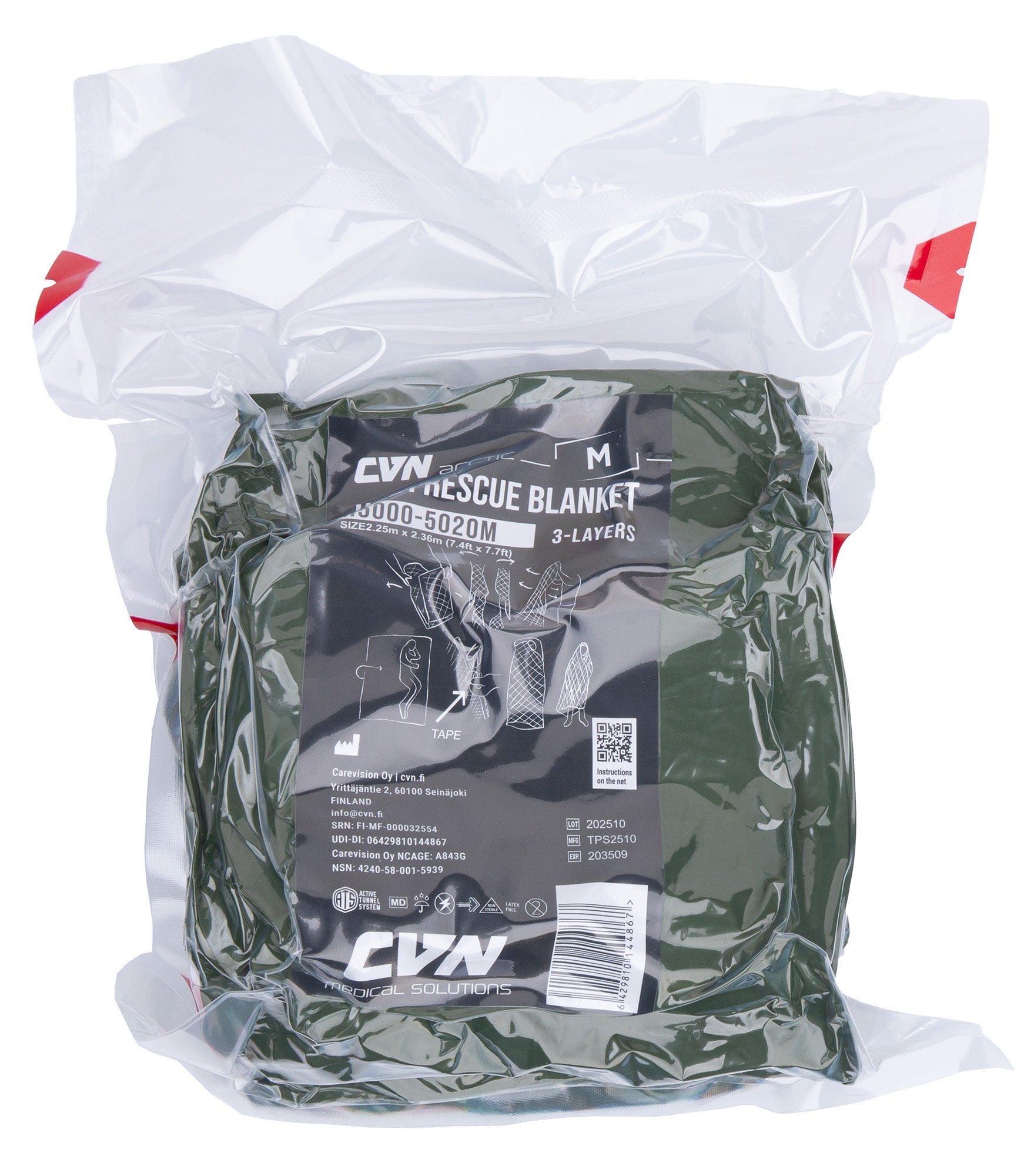 CVN Arctic Halti Rescue Blanket M, 225 x 236 cm