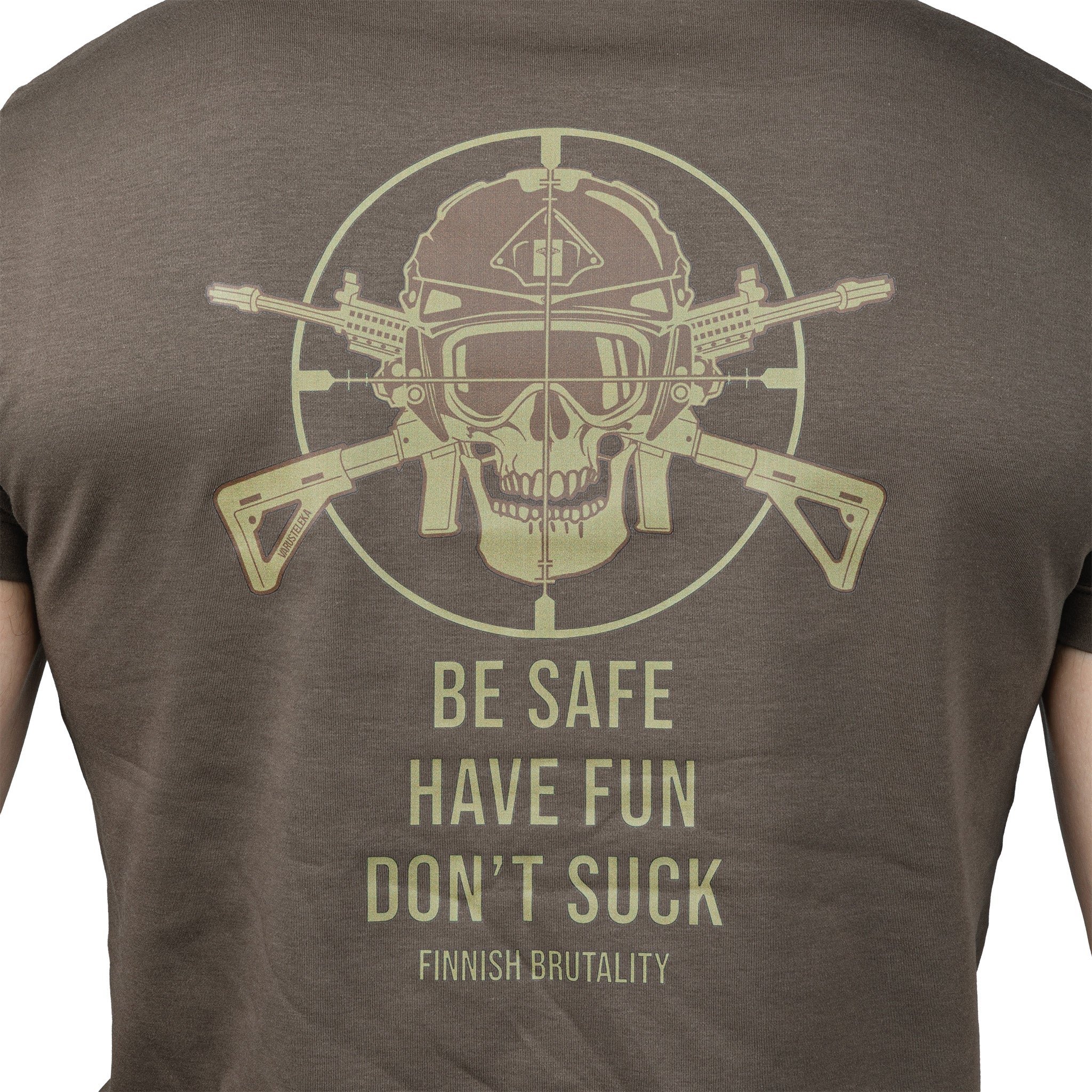 Finnish Brutality Be Safe T-paita