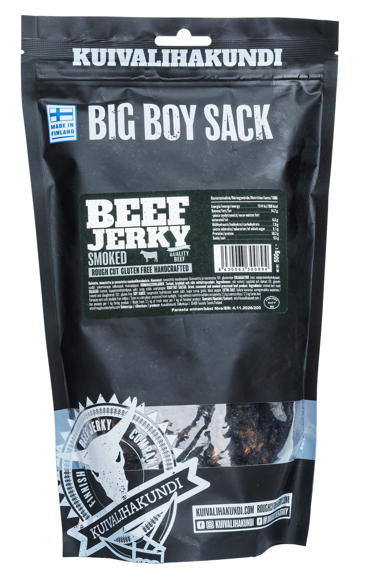 Kuivalihakundi Beef Jerky, 500 g