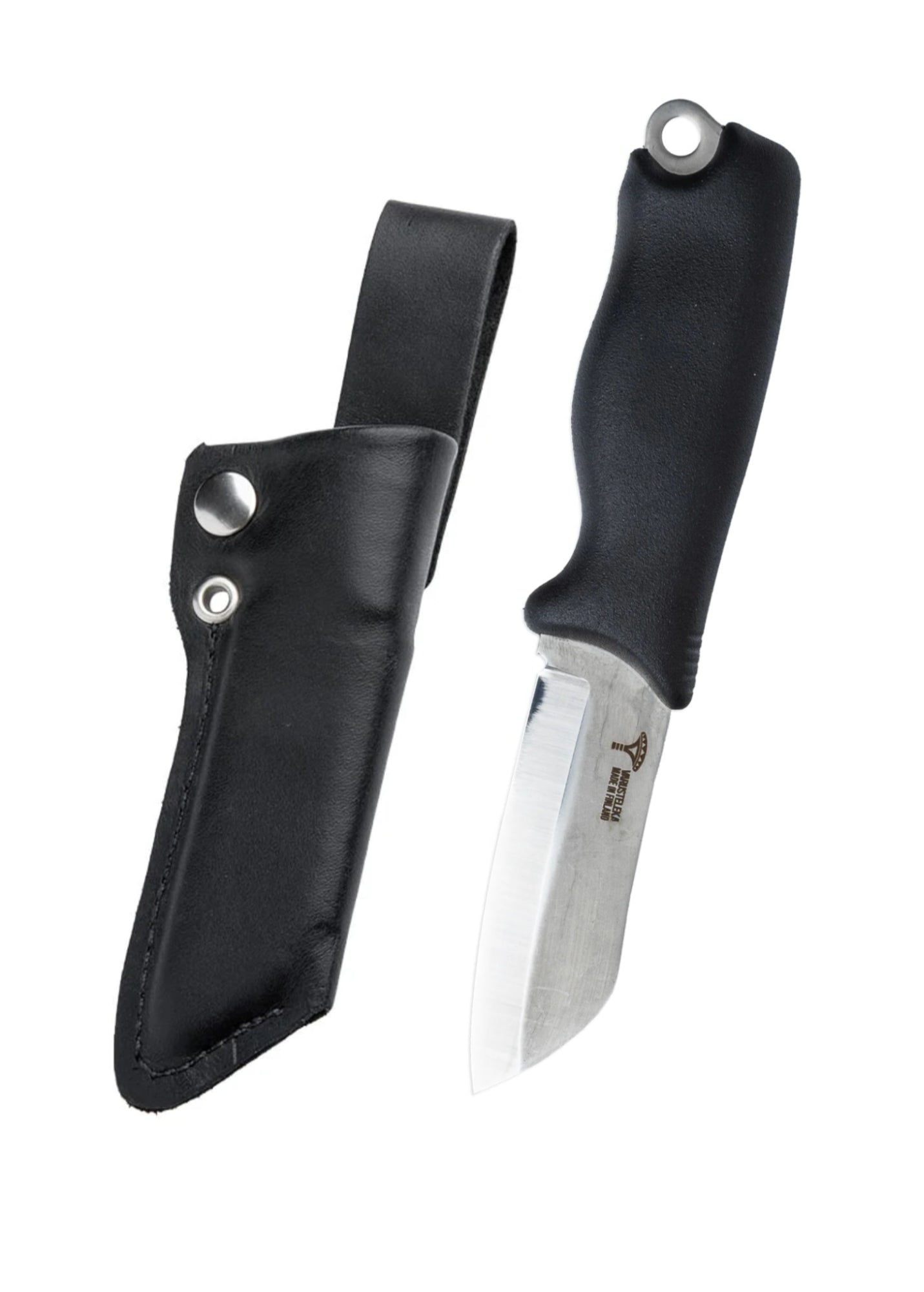 Varusteleka Skrama 80 Edelstahl mit Lederscheide 