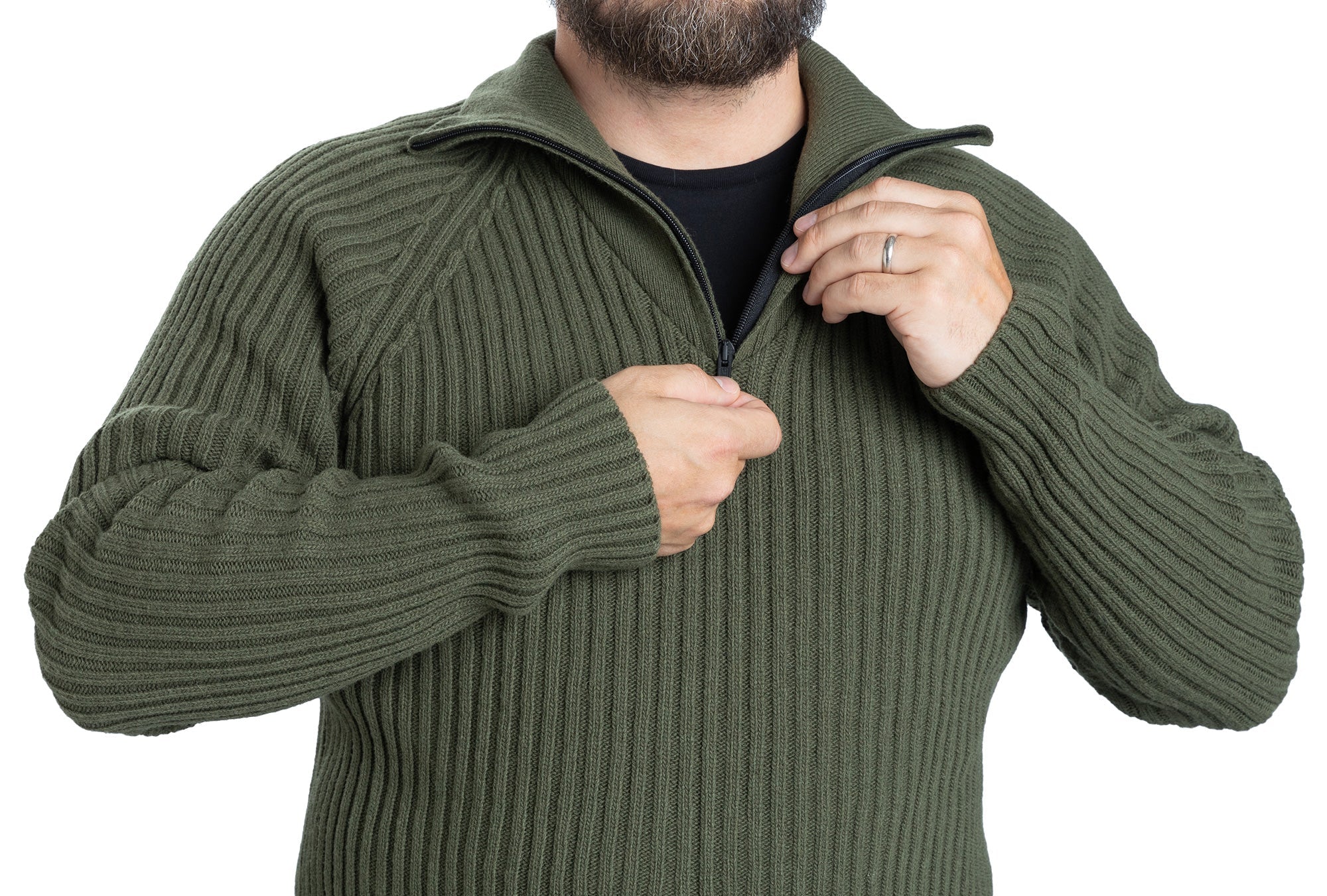 Arctic Circle Wool Sweater w. zipper