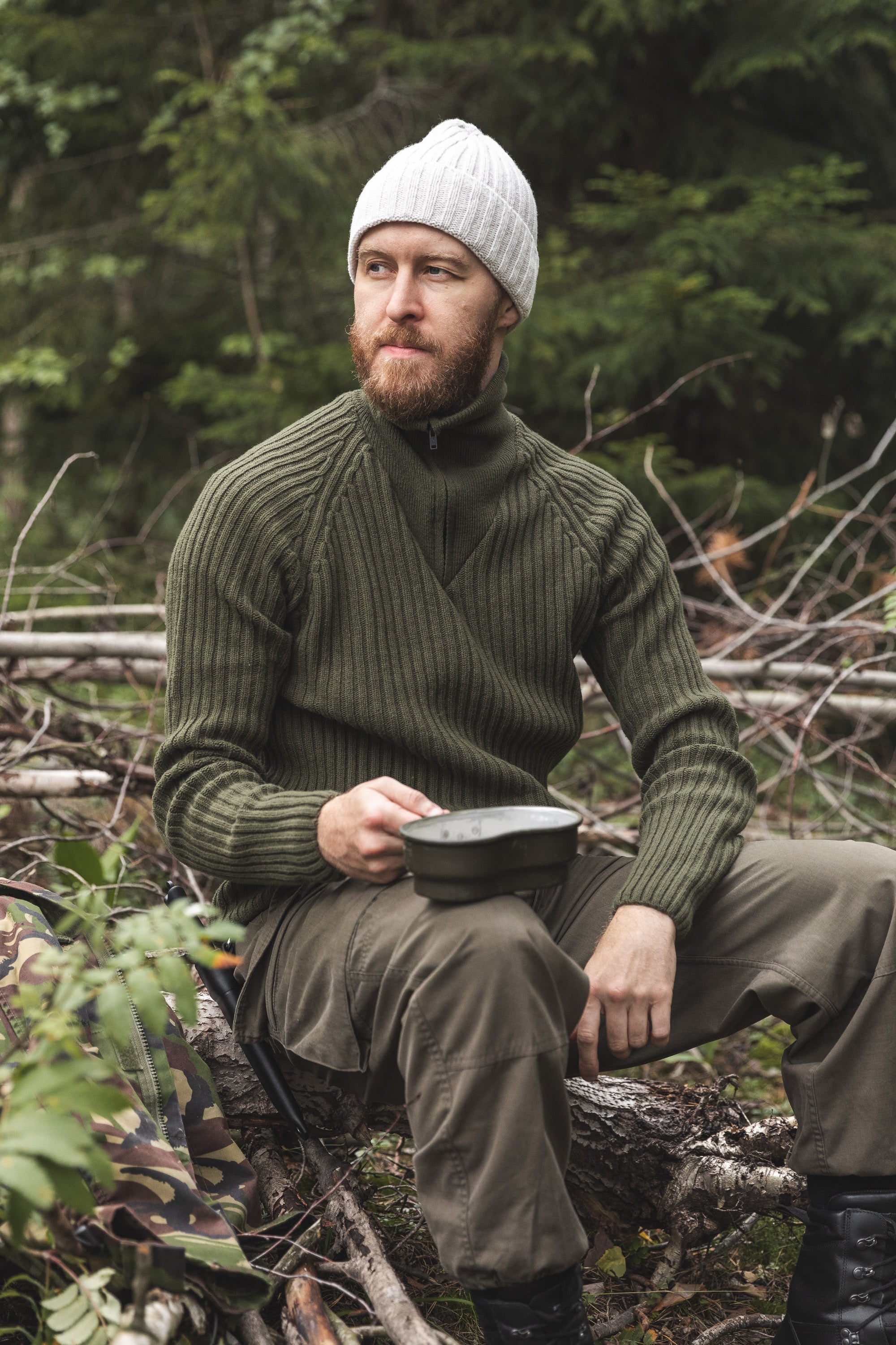 Arctic Circle Wool Sweater w. zipper