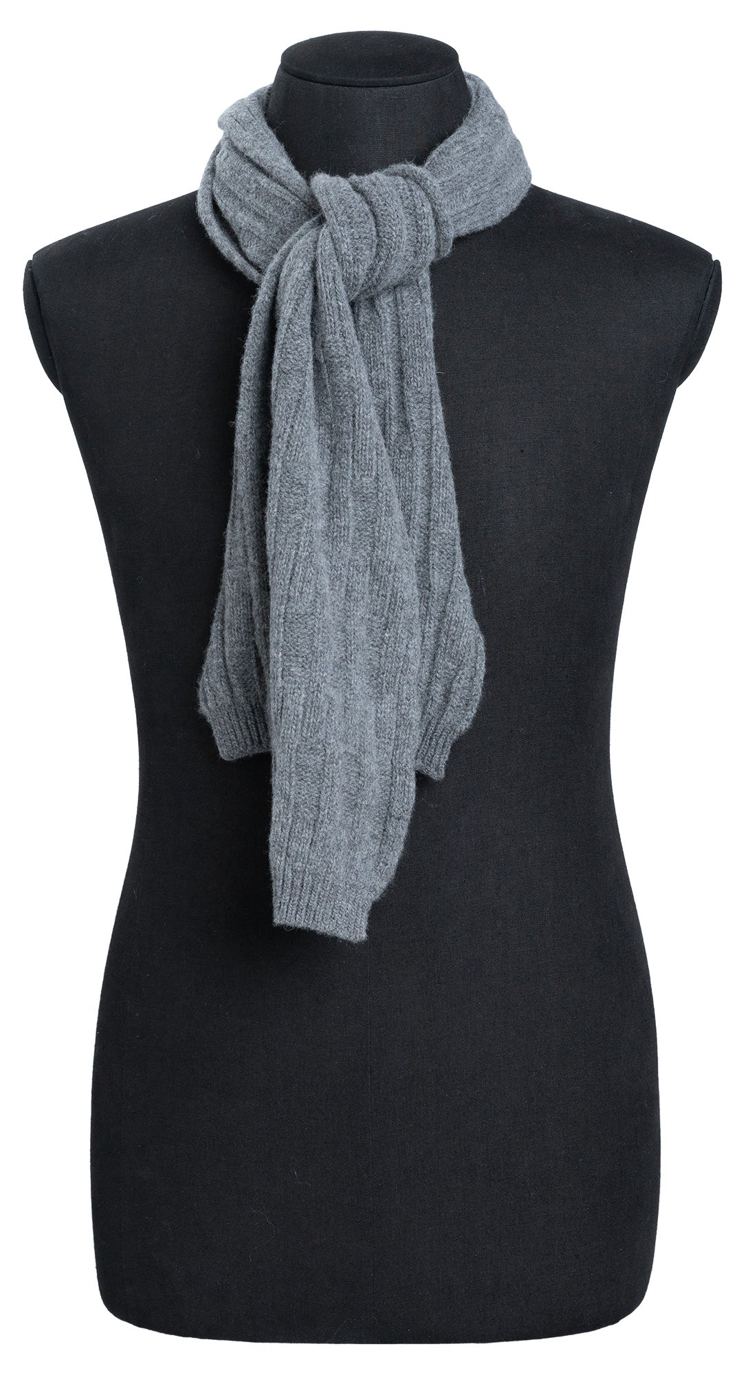 Brenda Wool Scarf, Gray
