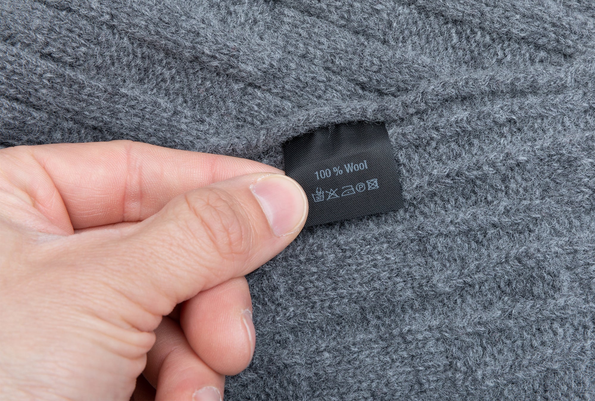 Brenda Wool Scarf, Gray
