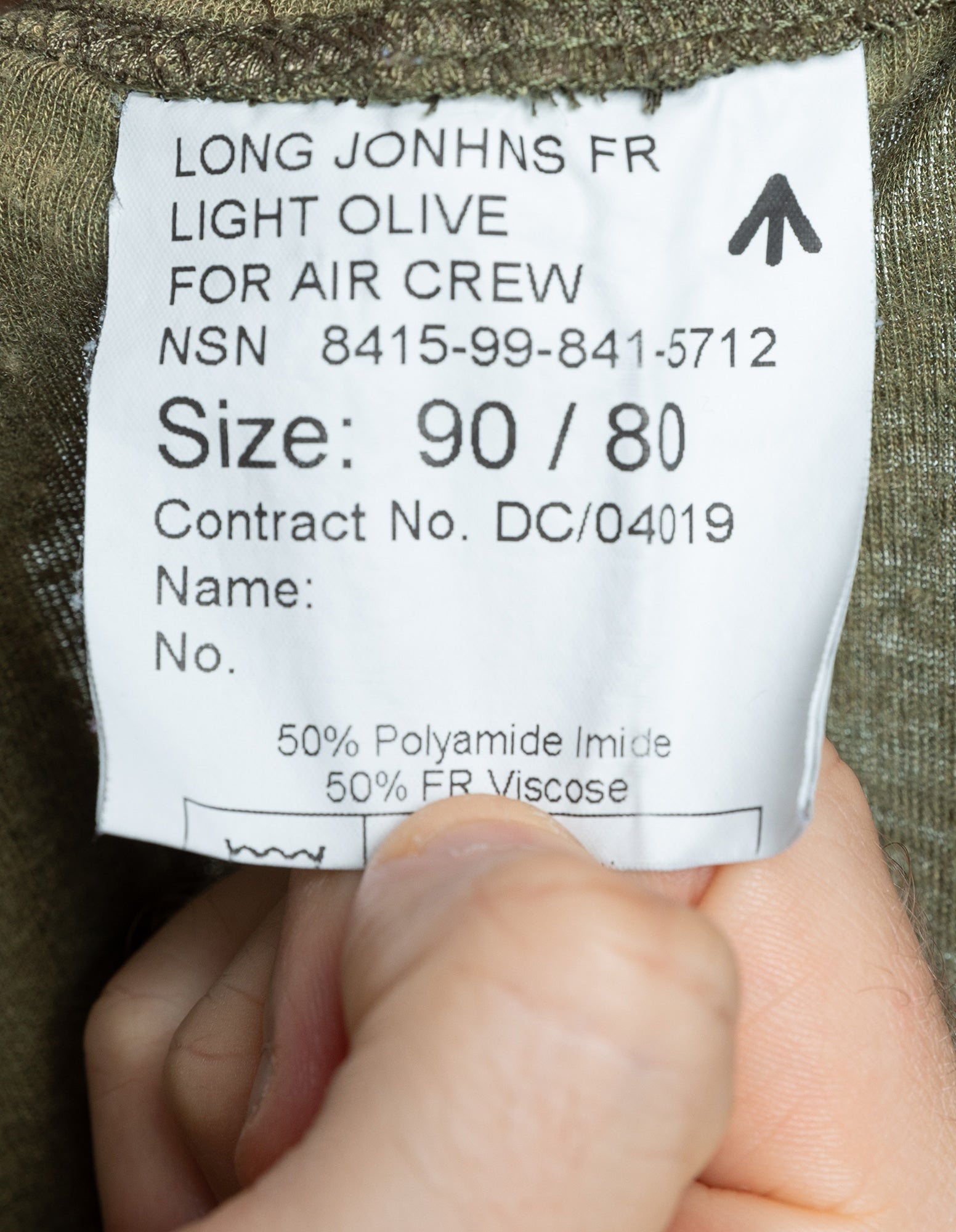 Brittiläiset pitkät alushousut, palosuojattu, vihreä, ylijäämä