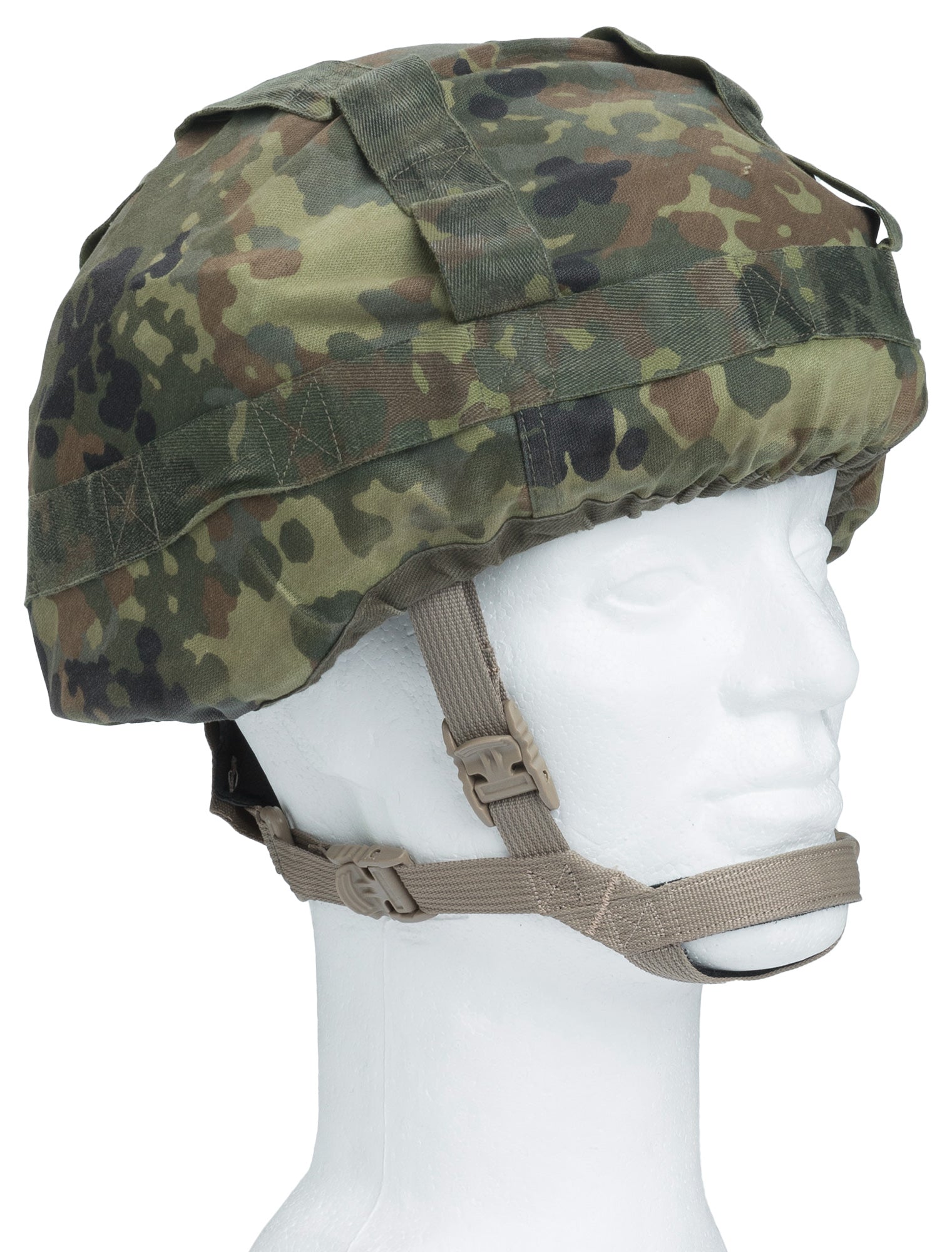 BW komposiittikypärän naamiosuoja, Flecktarn/Tropentarn, ylijäämä