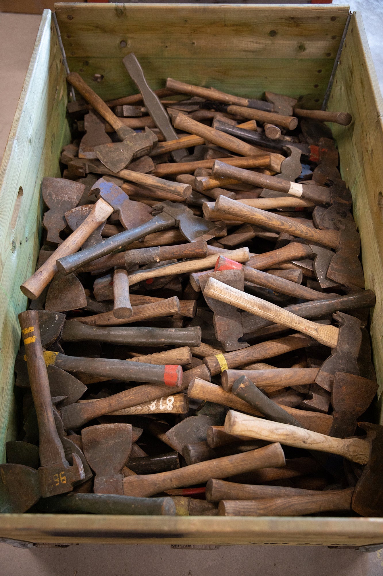 A pile of West German pioneer axes.