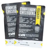 CVN Hexagon Vented Chest Seal,  2-Pack