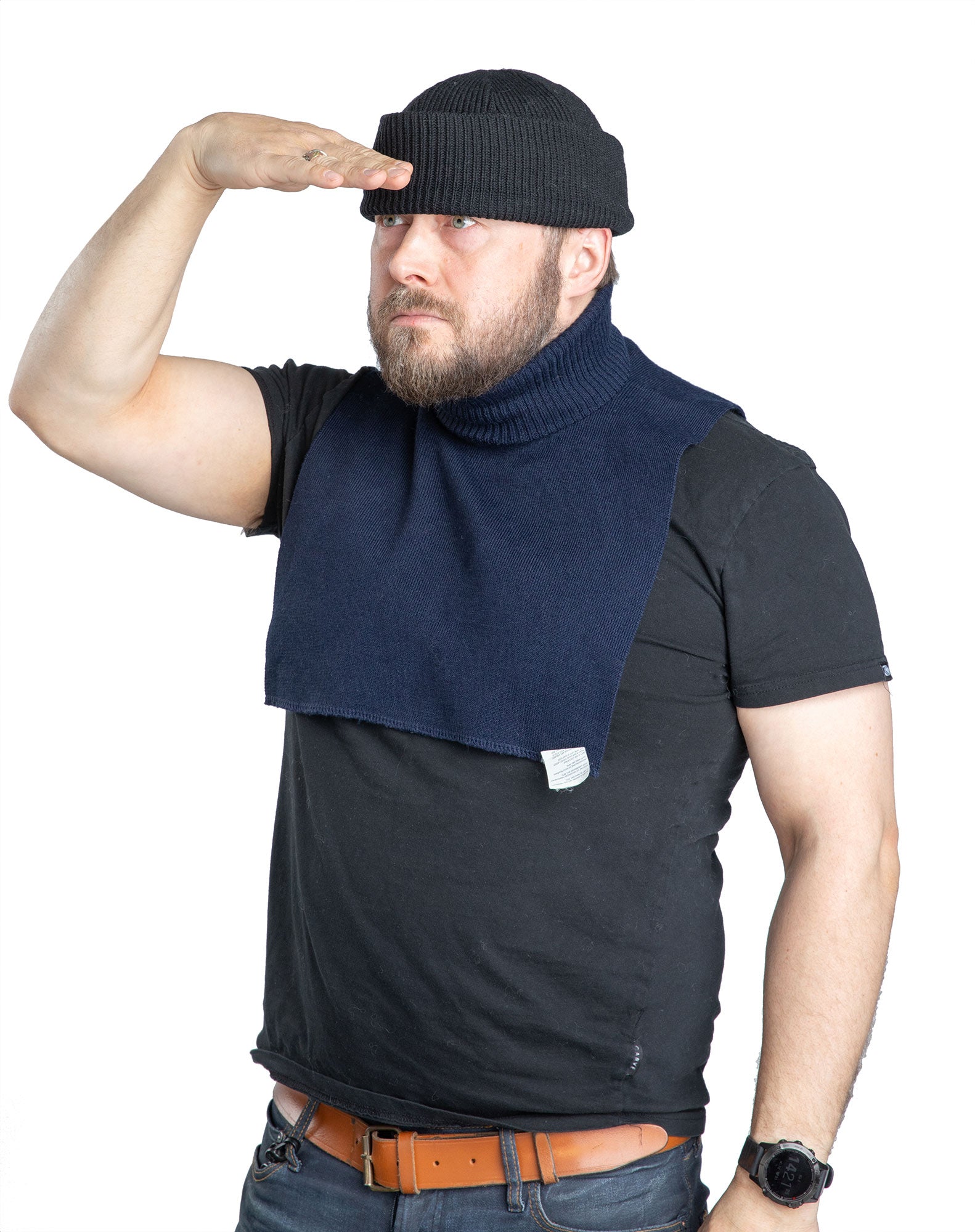 Dutch Neck Roll, Dark Blue, Surplus