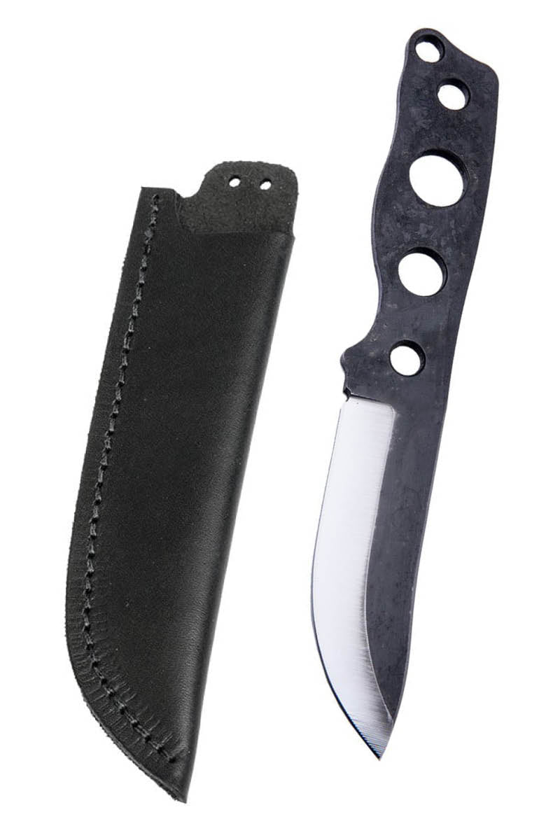 Varusteleka Jääkäripuukko 85 ruotokahvalla ja nahkatupella