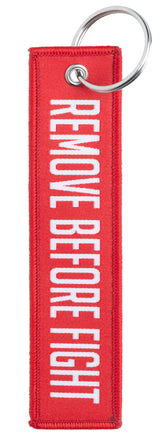 Varusteleka avaimenperä, NIMI + REMOVE BEFORE FIGHT