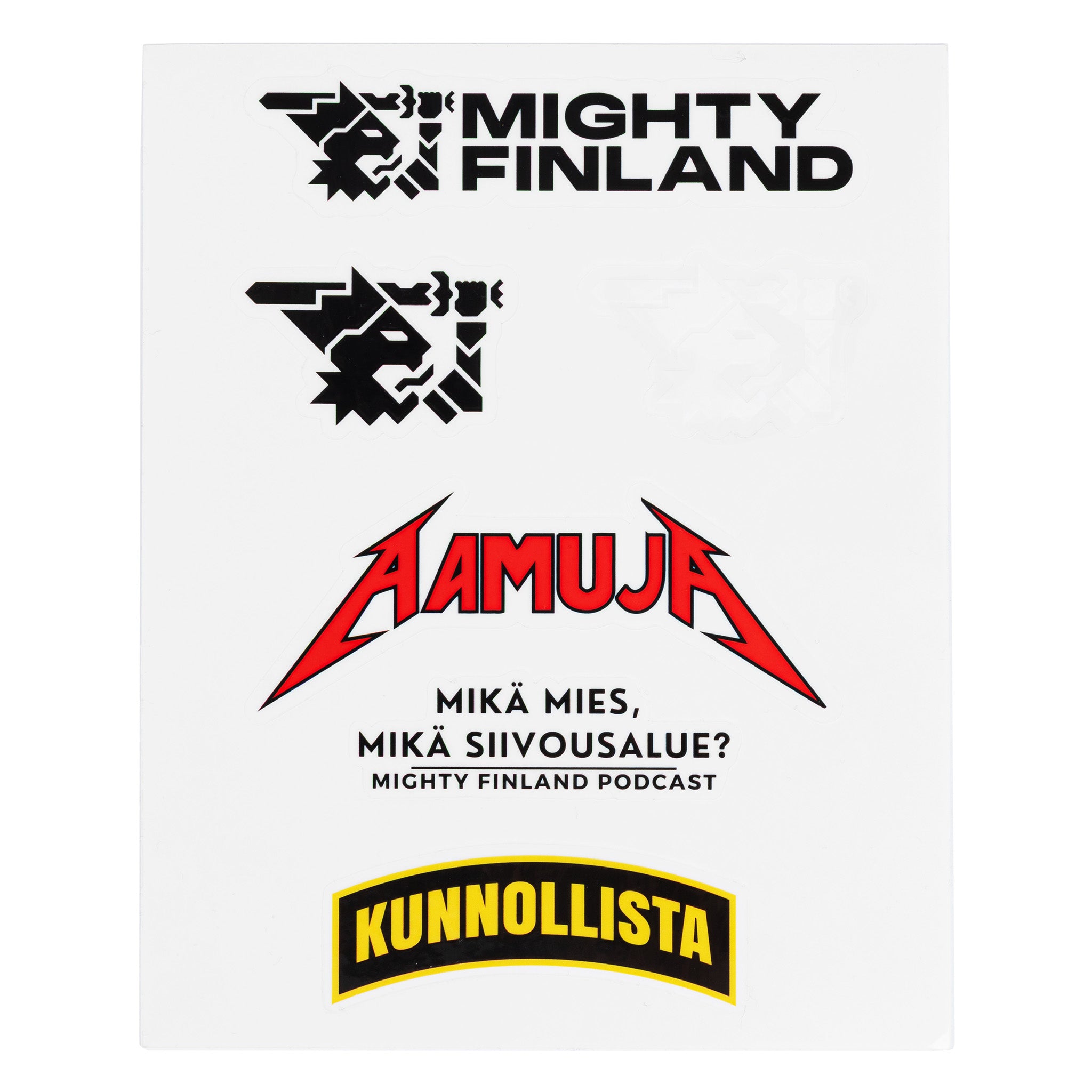 Mighty Finland Support-Aufkleber 