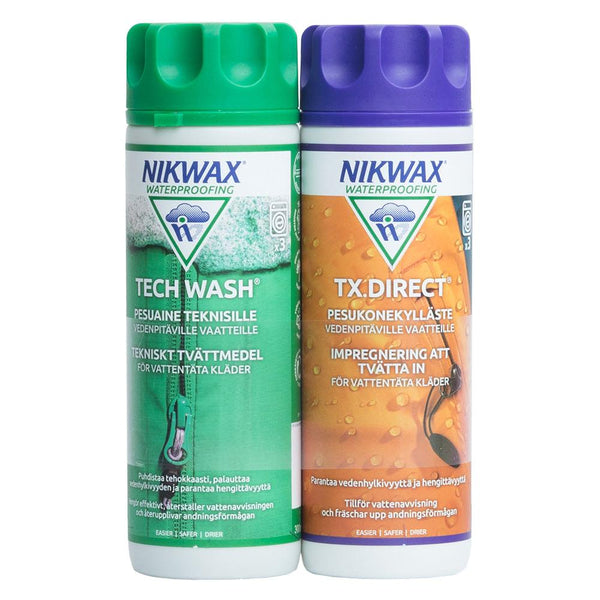 Nikwax Tech Wash / TX.Direct Wash-In Set – Varusteleka