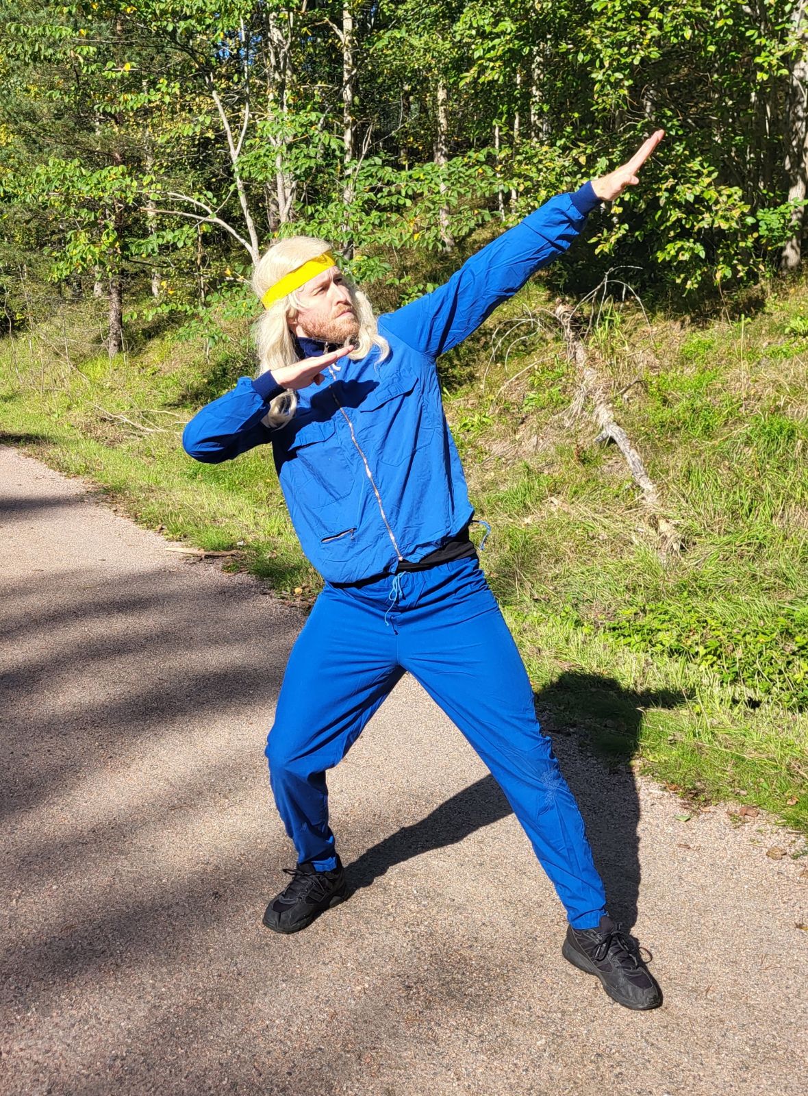Ruotsalainen urheilutakki, Sininen, ylijäämä