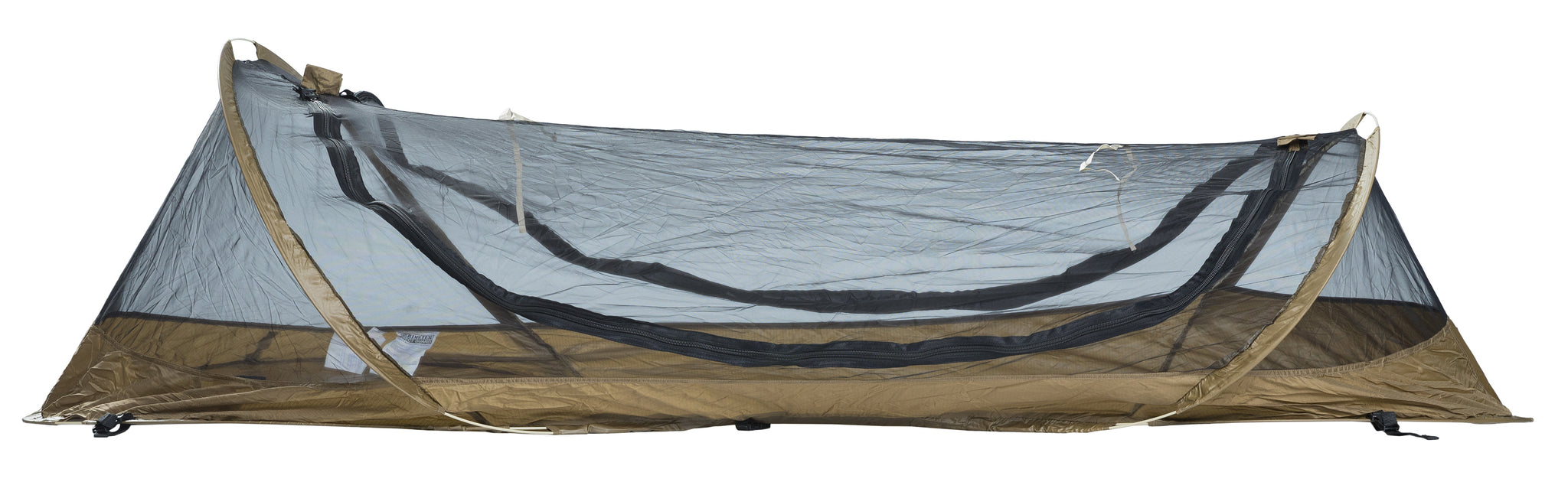 US Catoma PopUp BedNet w. Rain Fly , Coyote Brown, Surplus