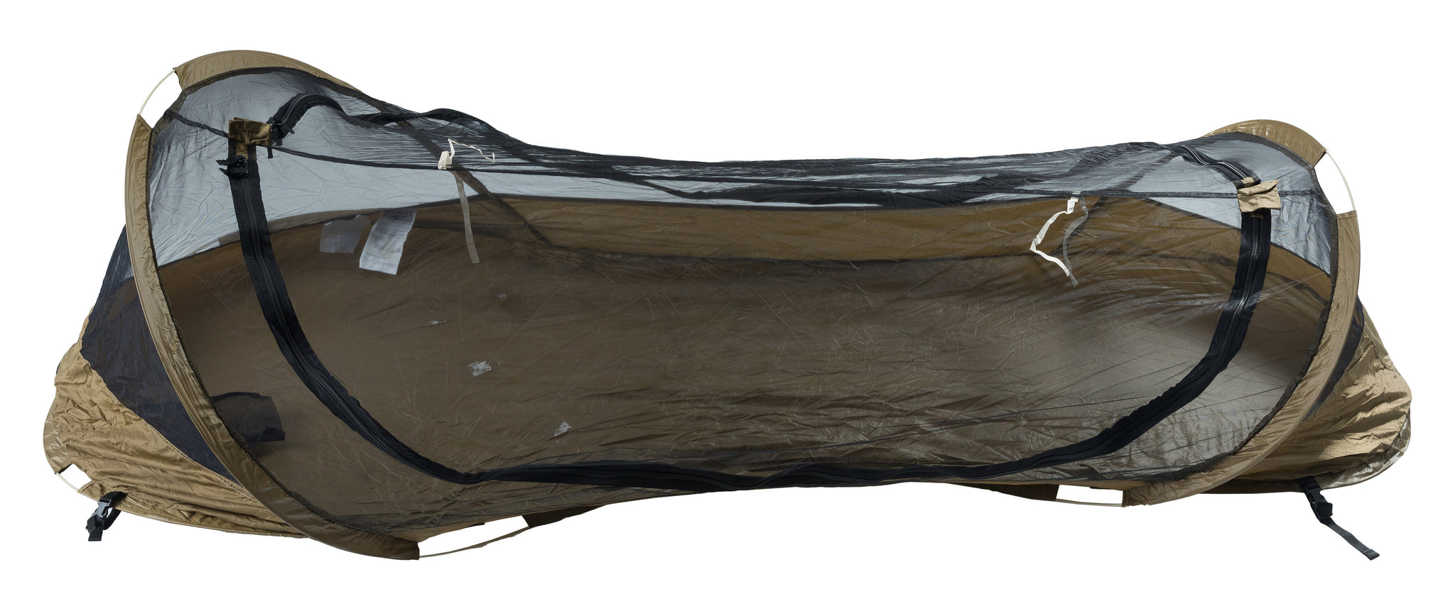 US Catoma PopUp BedNet w. Rain Fly , Coyote Brown, Surplus