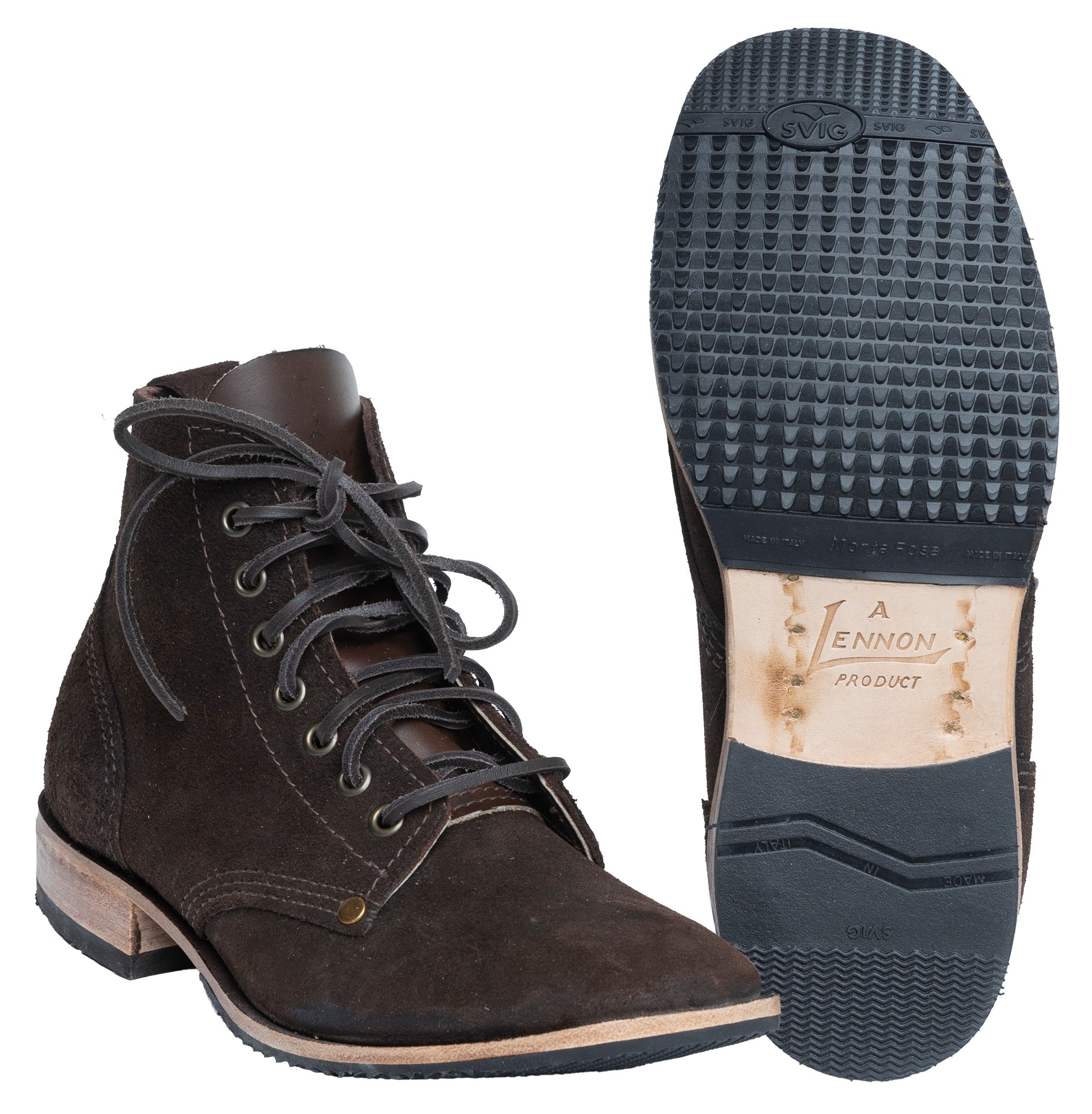 William Lennon B5 nilkkavarsikengät, tummanruskeat, yksinkertaisella pohjalla