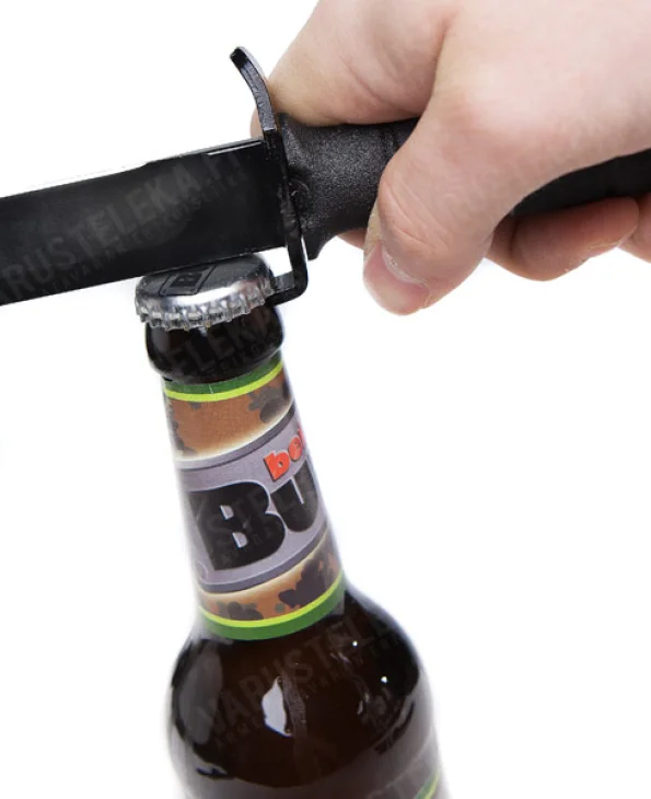 Bottle opener on the crossguard.