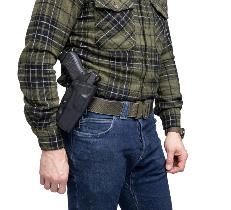 The holsters in stock have a smooth finish unlike in this picture.