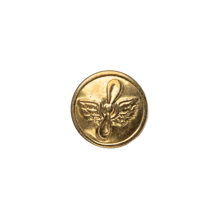 Large brass button button.