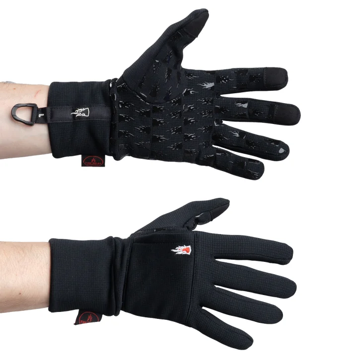 Liner gloves for very windy and wet winter weather that can also be used on their own when it isn't super cold.