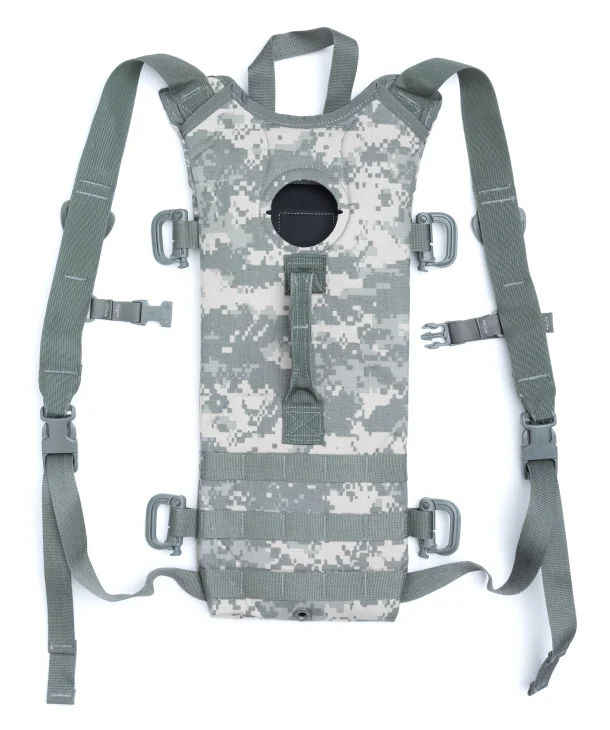 The pack has two straps for carrying it in your hand in vertical and horizontal positions