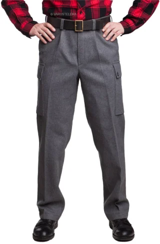 Finnish M65 Wool Trousers, Gray, Surplus